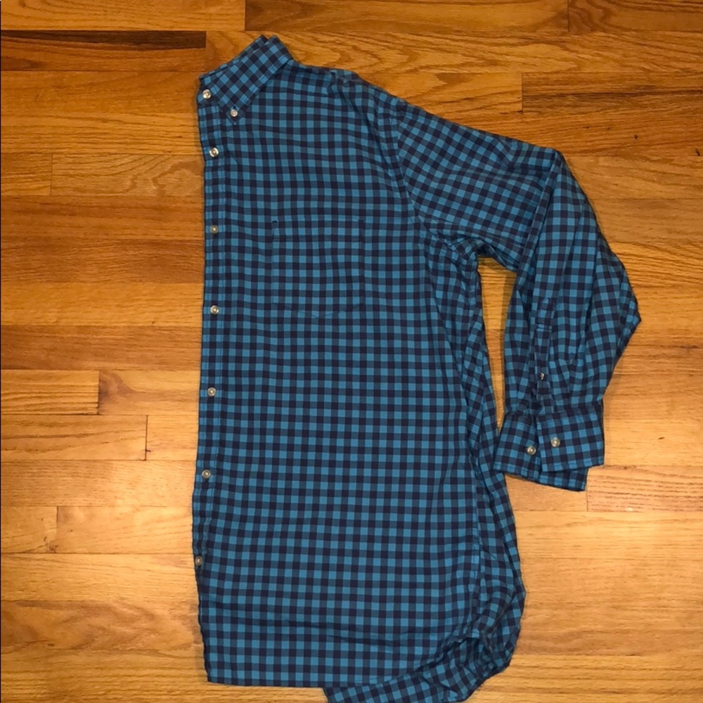 Blue Gingham Button Down